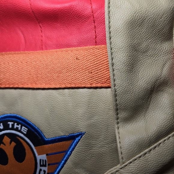 Disney Star Wars XWing Squadron Resistance Finn Pilot Faux Leather Coat 7/8 - Picture 10 of 10